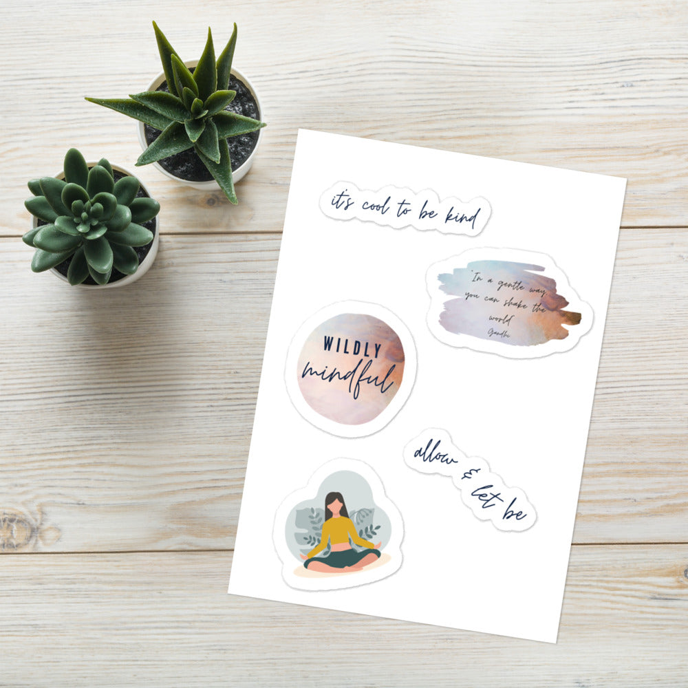 Wildly Mindful sticker sheet